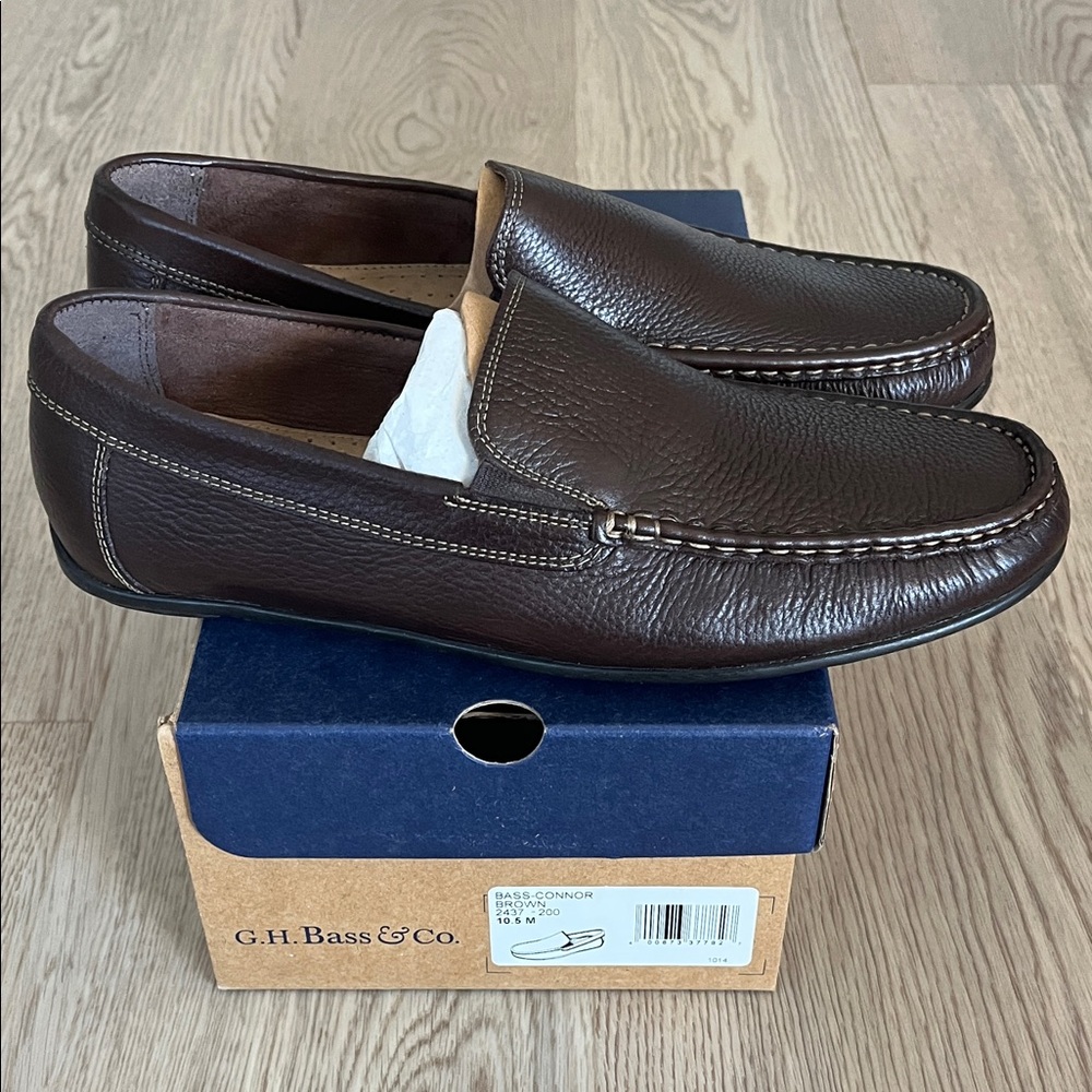 G.H. Bass & Co. Dark Brown Leather Loafers